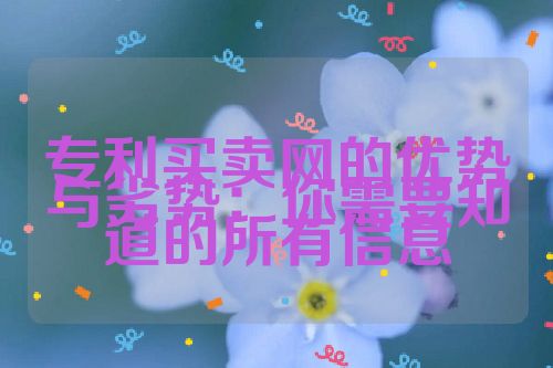 專(zhuān)利買(mǎi)賣(mài)網(wǎng)的優(yōu)勢(shì)與劣勢(shì)：你需要知道的所有信息