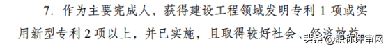 評工程系列職稱，專利是必要條件嗎？
